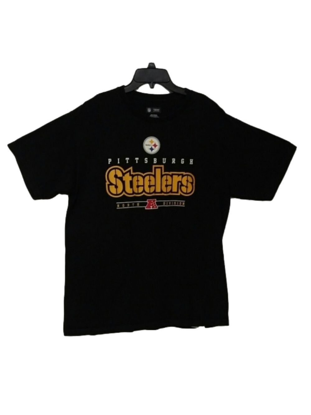 Pittsburgh North Division NFL Team Apparel   Black Gold Short Sleeve T-shirt